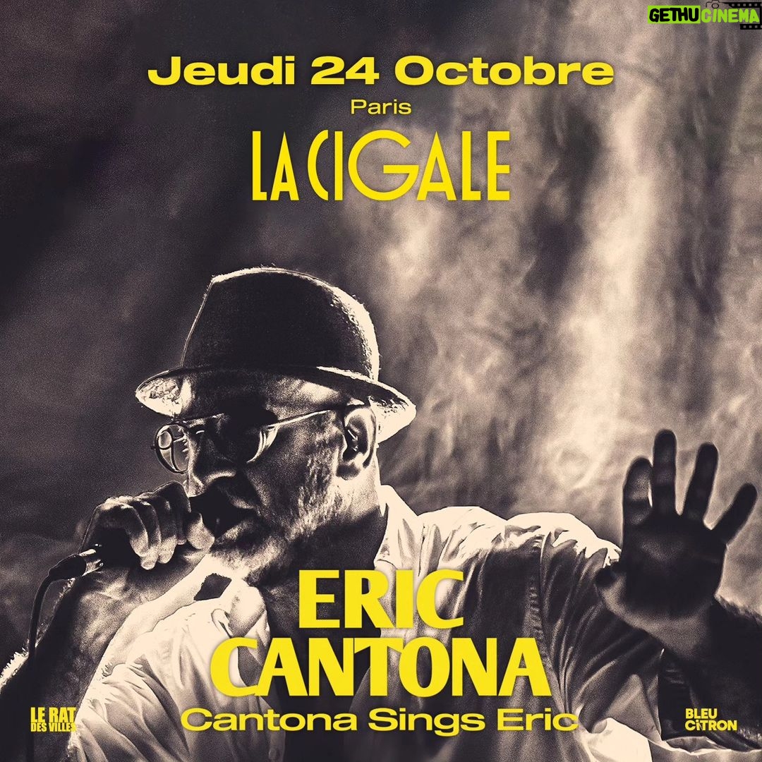 Éric Cantona Instagram - Nouvelle date de concert à Paris, à La Cigale, le 24 octobre 2024 ! La billetterie est ouverte 👉 https://www.ticketmaster.fr/fr/manifestation/eric-cantona-billet/idmanif/576603/idtier/35554390 Paris,France