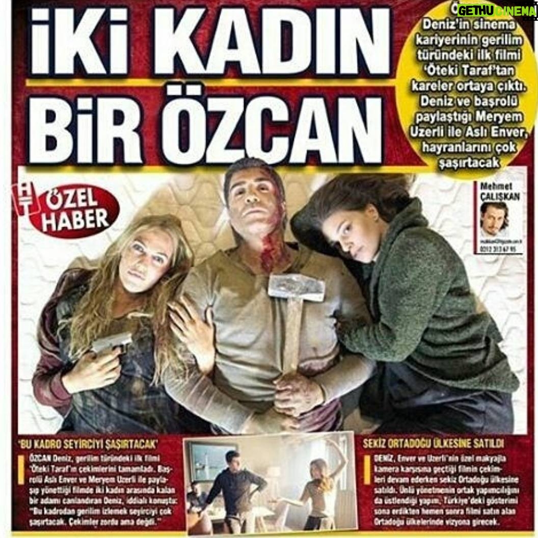 Özcan Deniz Instagram - #otekitaraffilm inden yeni fotolar.filmi merak edenler kimler? #gerilim #sinema #movie @aslienver @meryemuzerlimeryem (merak etmeyin aşkın kralını izleyeceksiniz bu filmde..ama gerilim soslu)