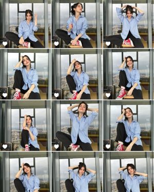 Özge Gürel Instagram - Kakül perileriyle orta yolu bulduk 😂🤦🏻‍♀️