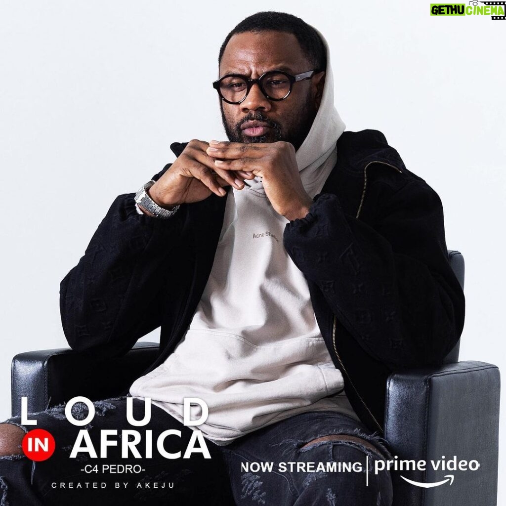 C4 Pedro Instagram - Loud in Africa with Angolan musician @c4pedro_official streaming now on @primevideo Created by @officialakeju #prime