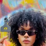 C4 Pedro Instagram - Black Queen ✊🏿👑 🔊 Morena Achada @c4pedro_official 🕶️ @balenciaga #teamcurlyhair #afro #crown #carapinha #blackisbeautiful #blessed #art Africa