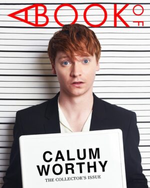 Calum Worthy Instagram - Very excited to be on the cover of @abookof. A portion of the proceeds will go to the @climatereality. Check out @abookof’s bio for the interview and how you can buy a copy.
-
Creative Direction: @phillldotcom
Styling: @langy
Grooming: @heyannabee 
Editor-In-Chief: @graphicsmetropolis
Layout: @blafrance