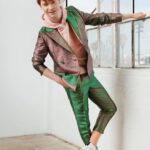Calum Worthy Instagram - There were 27 people in green screen onesies holding me up in this position to get this photo. - Editor-In-Chief: @jazzieperrier Story: @thildariou Photography: @emilysandiferphotography Videography: @anissavisuals Styling: @apuje Stylist Assistant: @georgesaintthomas Grooming: @heyannabee using @oribe and @glossier