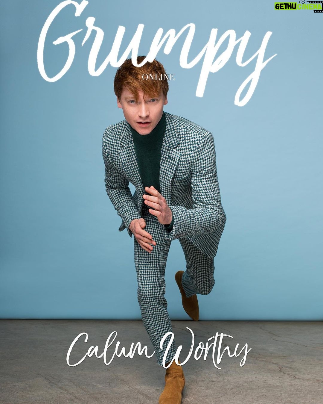 Calum Worthy - 59.5K Likes - Very stoked to be on the cover of @grumpymagazine 📸
Editor-In-Chief: @jazzieperrier
Story: @thildariou
Photography: @emilysandiferphotography
Videography: @anissavisuals
Styling: @apuje
Stylist Assistant: @georgesaintthomas
Grooming: @heyannabee using @oribe and @glossier