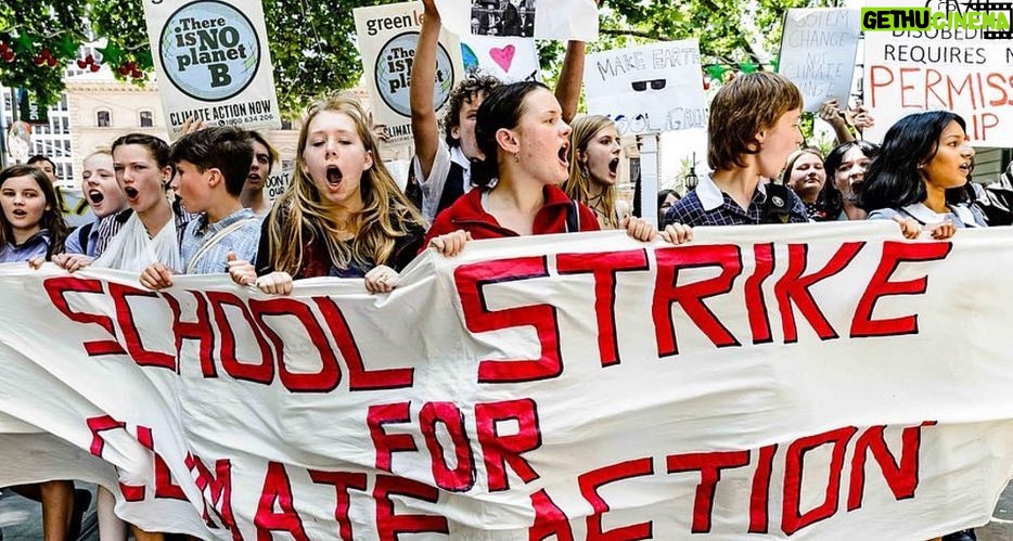 Calum Worthy - 37.2K Likes - The teenagers at the #ClimateStrike today are heroes. They are informed, they understand the implications of the scientific data & they have the courage to speak truth to power. They are rightfully angry. Their future was, and still is, being traded for profit. They give me hope 🌏