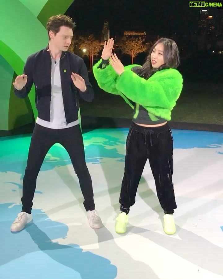 Calum Worthy Instagram - Dance lessons from @_minzy_mz at #24hoursofreality