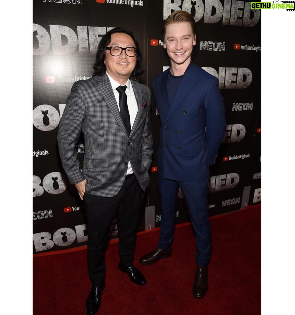 Calum Worthy Instagram - @josephkahn is the visionary filmmaker of our time. He changed the course of my life by casting me in Bodied. He believed in me in moments when I didn't believe in myself. From this moment on, everything that happens in my career is because of this man. I admire and strive to be like him as a storyteller, as a husband, and as a friend. Thank you JK.