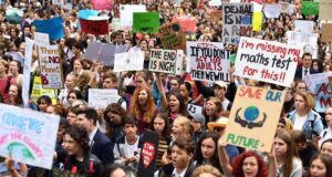 Calum Worthy Instagram - The teenagers at the #ClimateStrike today are heroes. They are informed, they understand the implications of the scientific data & they have the courage to speak truth to power. They are rightfully angry. Their future was, and still is, being traded for profit. They give me hope 🌏