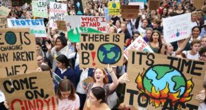 Calum Worthy Instagram - The teenagers at the #ClimateStrike today are heroes. They are informed, they understand the implications of the scientific data & they have the courage to speak truth to power. They are rightfully angry. Their future was, and still is, being traded for profit. They give me hope 🌏