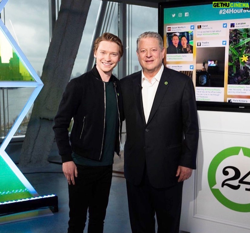 Calum Worthy Instagram - A few years ago I went to a @climatereality training in Iowa and it changed my life. Now, @climatereality is offering a free training online led by former Vice President Al Gore. It’s an incredible opportunity and I encourage everyone to sign up. Check out all the details in the link in my bio! With a President who’s making the climate crisis and climate justice a priority, and a Congress that looks ready to act, we’re at a key moment for our future. This is an incredible way to become a climate leader and help solve the climate crisis.