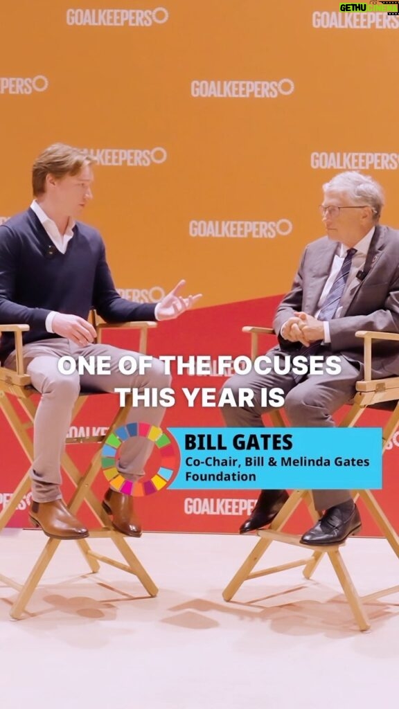 Calum Worthy Instagram - @thisisbillgates explains how we can save millions of lives #Goalkeepers2030 @gatesfoundation #gatesfoundation #BillGates #austinandally