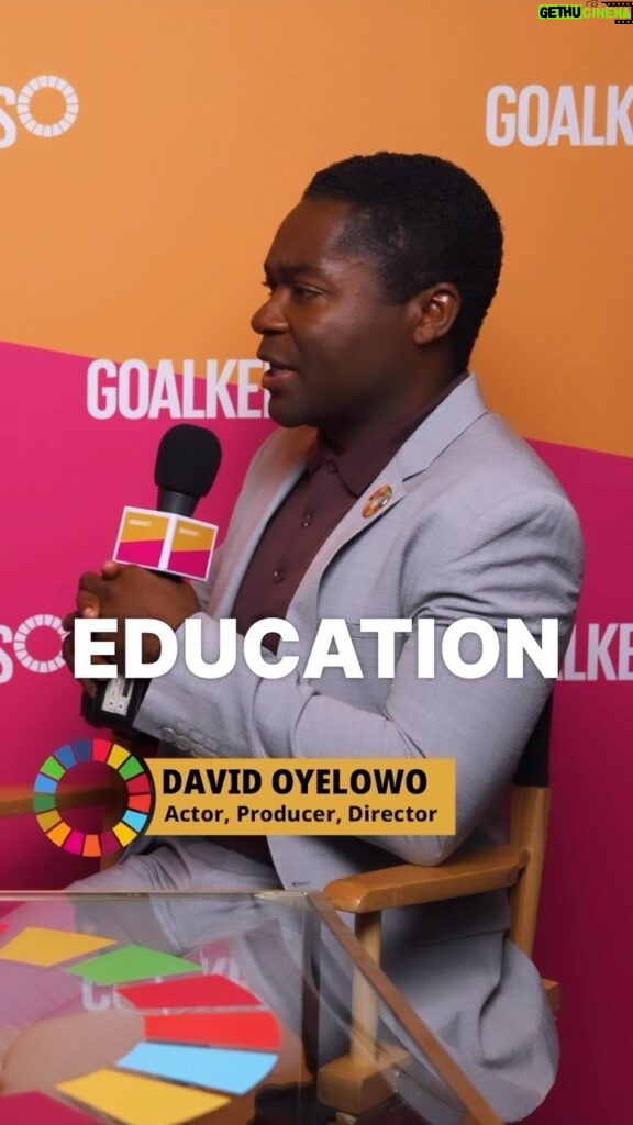 Calum Worthy Instagram - @davidoyelowo is on a mission to educate girls. As he said, “The way to end poverty s the educate girls globally”. #Goalkeepers2030 @gatesfoundation