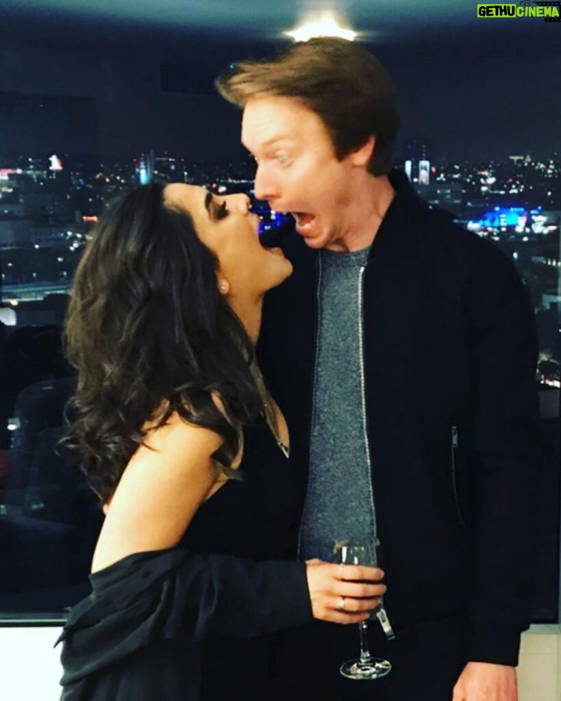 Calum Worthy Instagram - Happy Birthday to the person who makes me smile the moment she walks in the room @thecelestadeastis 🥳🎉