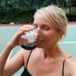 Cameron Diaz Instagram - @avaline RED IS HERE!!! 🍇🍷 Rolling into a store near you!! Enjoy responsibly with your quarin-team besties! @lesliemann you are my skating queen!!