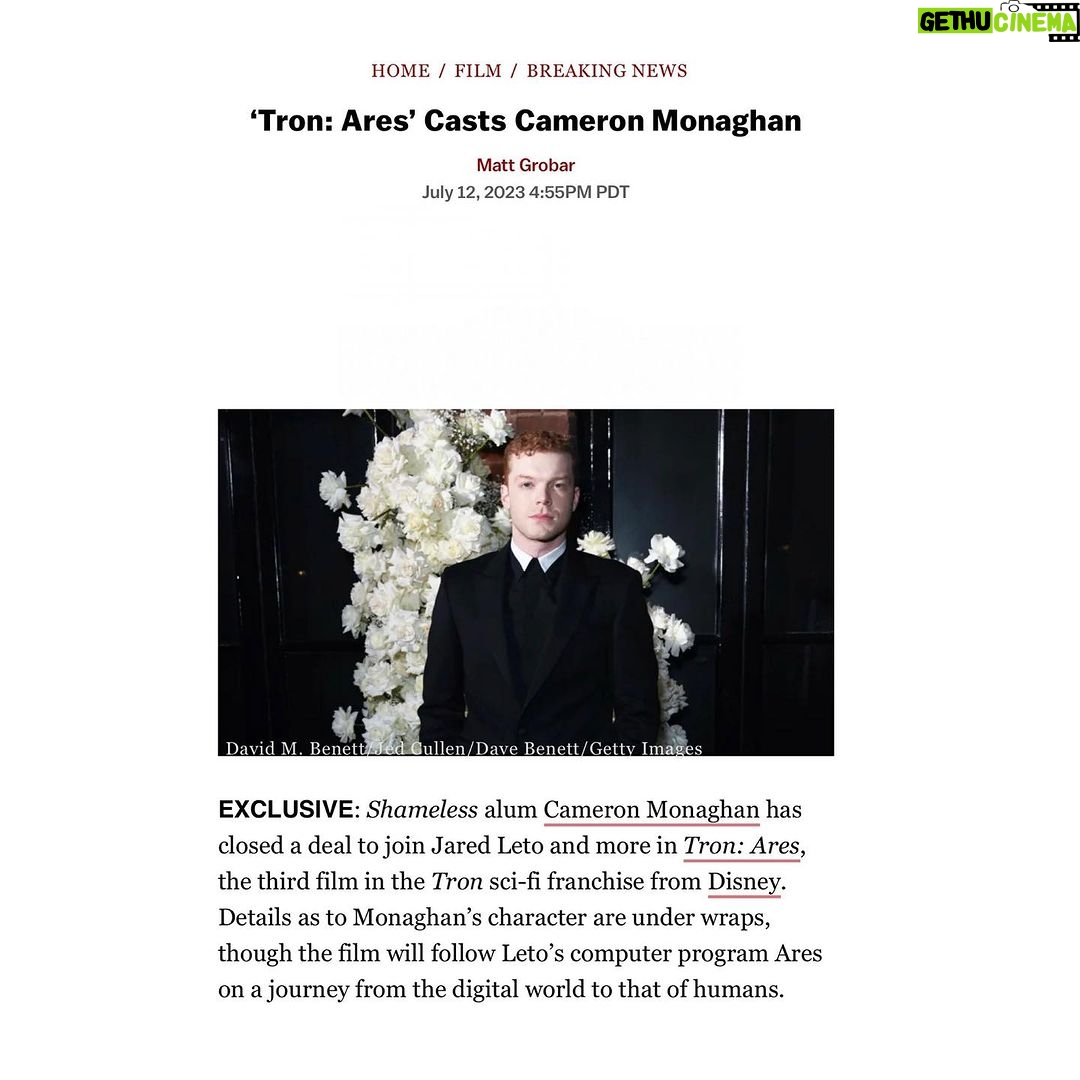 Cameron Monaghan - 3 Likes - _________
⬛️🟥⬛️🟥⬛️🟥⬛️🟥⬛️🟥
Excited to step onto the grid.
🟦⬛️🟦⬛️🟦⬛️🟦⬛️🟦⬛️