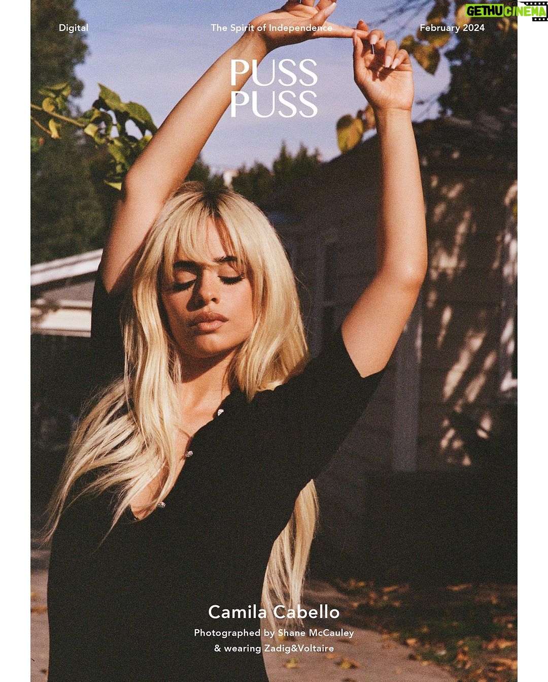 Camila Cabello Instagram - Debuting a brand new hairstyle and with a new record on the way, @camila_cabello is embracing the spirit of transformation in every way! We are excited to share our February digital cover story photographed by @shanemccauley & styled by @carolinaorrico for @pusspussmag See the full story & read the interview with Camila on pusspussmagazine.com Camila is wearing @zadigvoltaire Creative Director: @maria_joudina Hair: @jesushair @thewallgroup Makeup: @ash_kholm @thewallgroup Nails: @tombachik at @aframe_agency Words:@gembien Location: Khrys #pusspuss #pusspussmag #magazine #interview #fashion #camilacabello #music #zadigvoltaire
