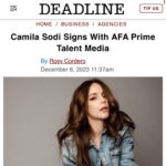 Camila Sodi Instagram - So excited for this ✨Here’s to new beginnings and surrounding oneself with beautiful humans that love and support the magic of this craft. Thank you @mazinruiz and @afa_primetalent for such a warm welcome ❤️
