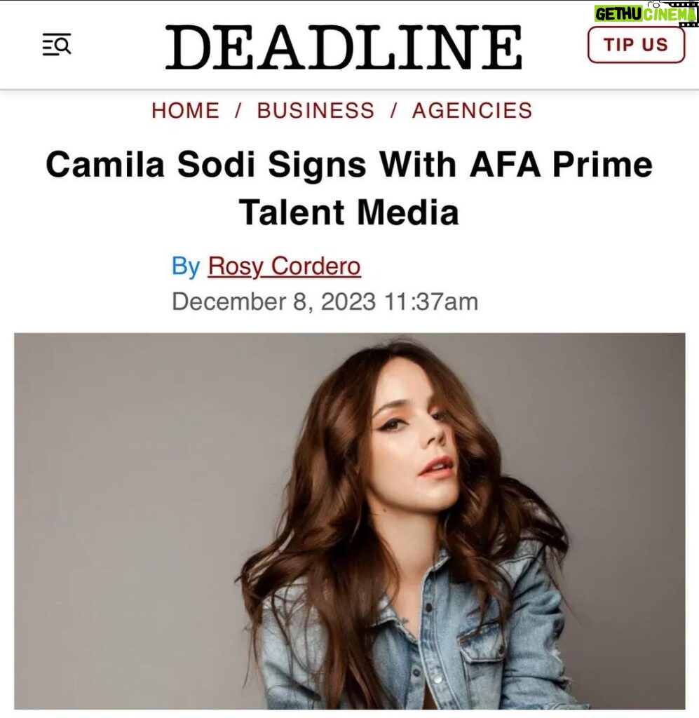 Camila Sodi Instagram - So excited for this ✨Here’s to new beginnings and surrounding oneself with beautiful humans that love and support the magic of this craft. Thank you @mazinruiz and @afa_primetalent for such a warm welcome ❤️