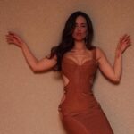 Camila Sodi Instagram - Como un buen vino … Ya casi sale nuestro vino @casaindomitasvino !! Justo a tiempo para que te quite la sed en las fiestas 🎈✨🥂🍾 Gracias a mi equipo el mejor del mundo : @estebancalderon Foto @chentechapitas Makeup @alejandroiniguezhair Hair @jukajukajuka Styling con un vestido de @rolandobrachoficial
