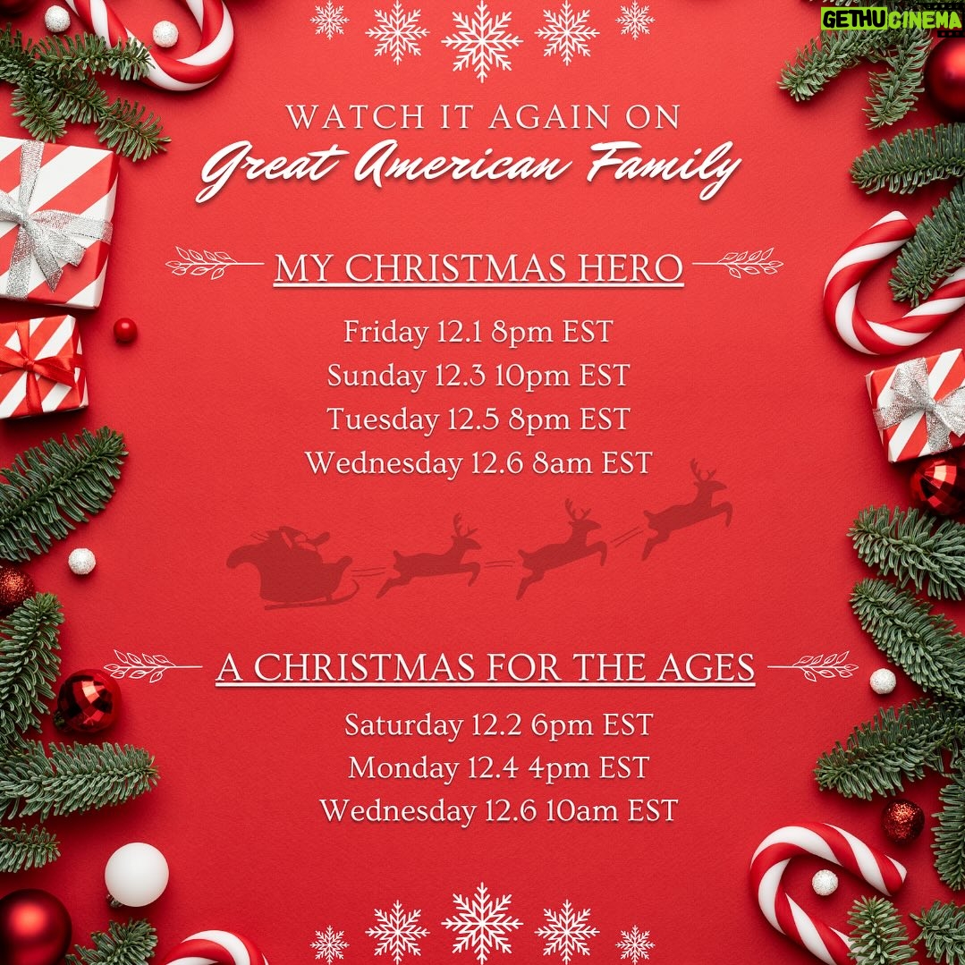 Candace Cameron-Bure Instagram - Watch it again and again and again 😉🎄❤️✨ only on @gactv #greatamericanfamily
