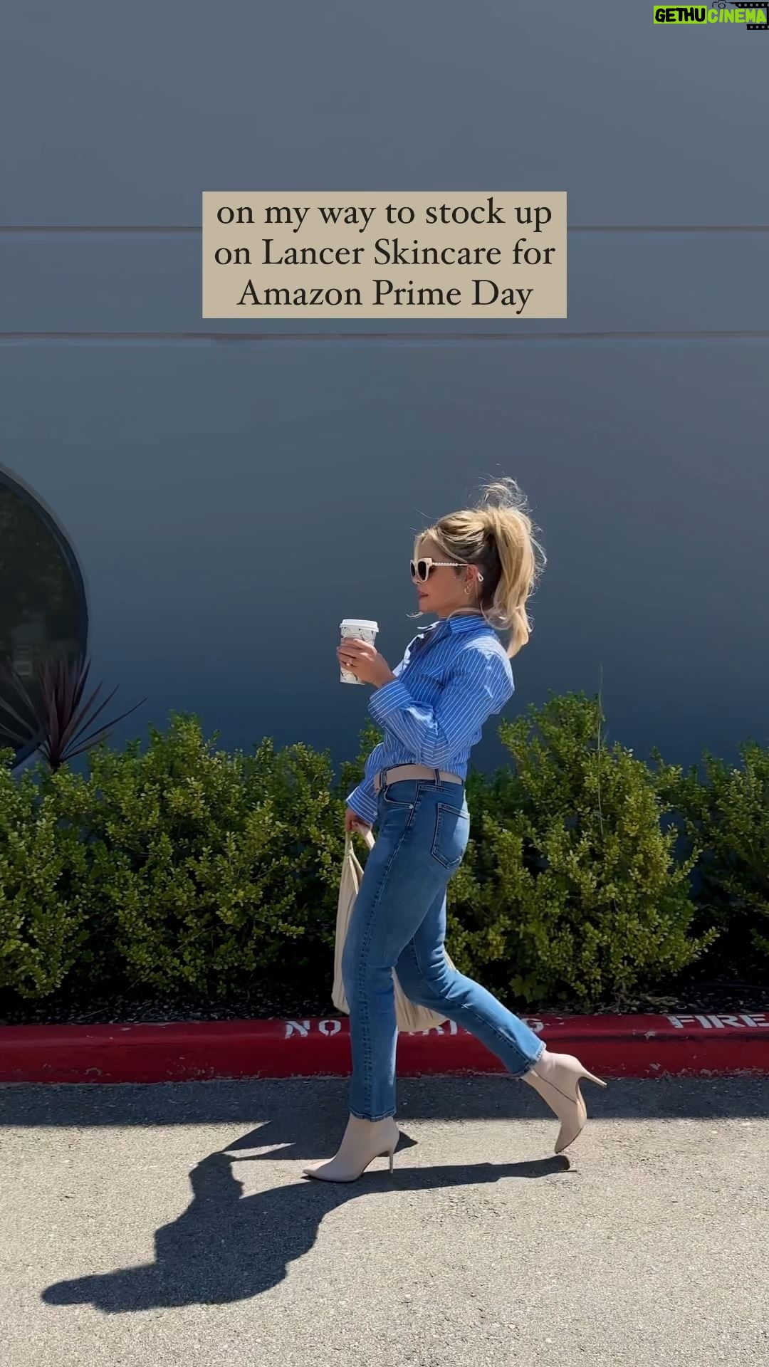 Candace Cameron-Bure Instagram - No time to talk- gotta get over to @amazon to take advantage of Prime Day 🙌🏼 20% off ALL LANCER Skincare products starts today and goes for 48hrs!! Click the link in my bio 👉🏼 then click the first link titled 'Lancer Skincare Amazon Prime Day' to be taken straight there 💙