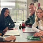 Candace Cameron-Bure Instagram - A very HAPPY THANKSGIVING from the ‘My Christmas Hero’ cast to YOU 🍁🧡 We are so excited for you all to see this movie TOMORROW at 8/7c on @gactv…but first, turkey and pie 😉 #greatamericanfamily
