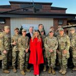 Candace Cameron-Bure Instagram - About last night ❤️✨ @gactv + @candyrock.entertainment put on an event to premiere our upcoming Christmas movie ‘My Christmas Hero’ for all the military families at Joint Base Lewis-McChord. It was such a joy to see and meet ALL that came out to watch!! You can tune into #greatamericanfamily on November 24th at 8/7c! Mcchord Air Force Base, Washington