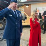 Candace Cameron-Bure Instagram - About last night ❤️✨ @gactv + @candyrock.entertainment put on an event to premiere our upcoming Christmas movie ‘My Christmas Hero’ for all the military families at Joint Base Lewis-McChord. It was such a joy to see and meet ALL that came out to watch!! You can tune into #greatamericanfamily on November 24th at 8/7c! Mcchord Air Force Base, Washington