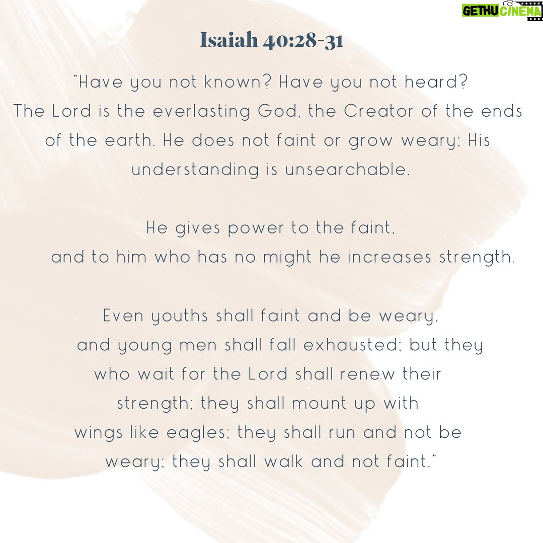 Candace Cameron-Bure Instagram - Isaiah 40:28-31…letting these words wash over me today 🙏🏼