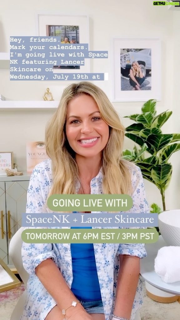 Candace Cameron-Bure Instagram - I love that @drlancerrx is available at @spacenk and I love going live with them to talk about all my Lancer Skincare favorites that have changed my skin for the better 🙌🏼✨ Tune in tomorrow at 6pm EST / 3pm PST! Check my story today & tomorrow morning for the direct link to watch!!