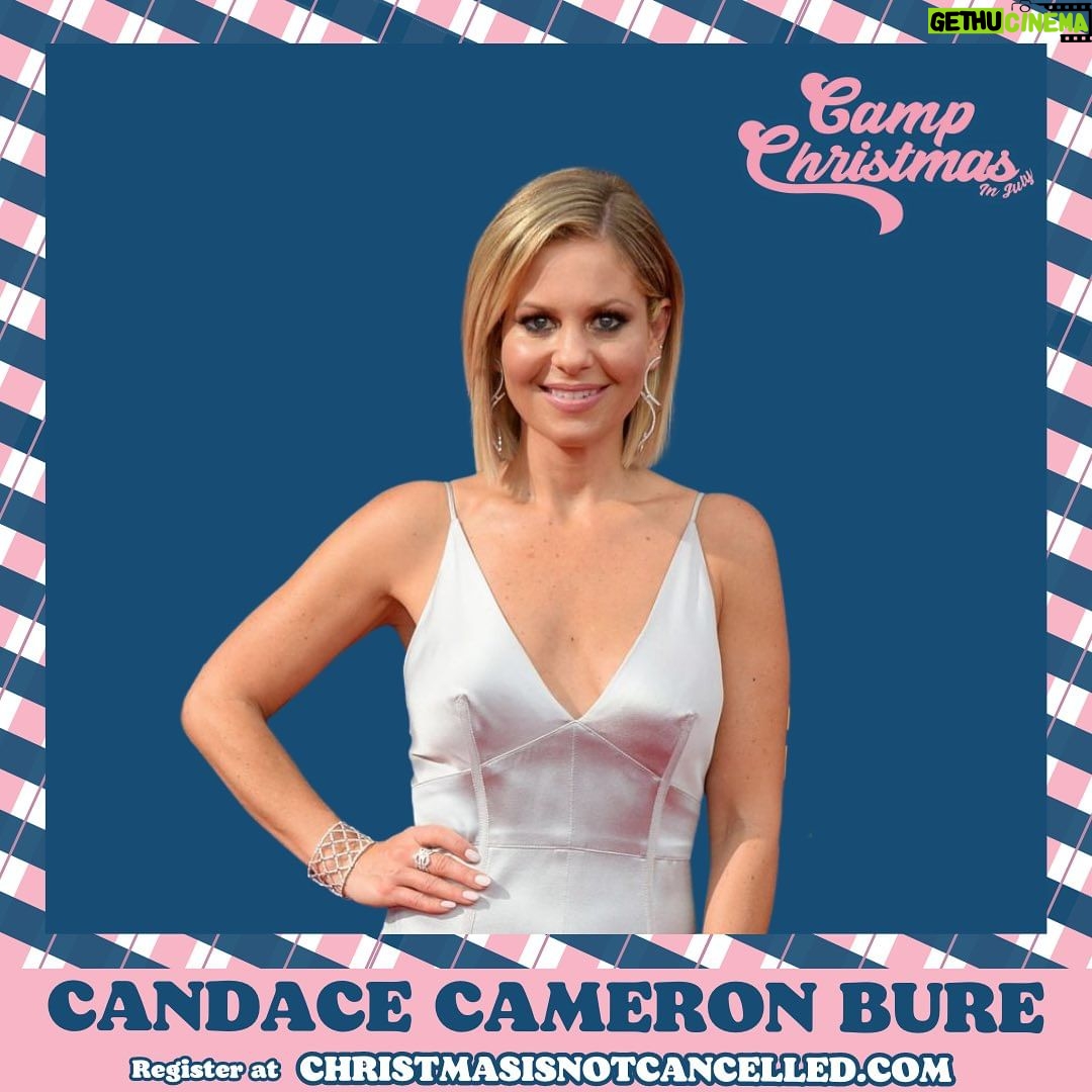 Candace Cameron-Bure Instagram - This week, I’m joining celebrity game night at Camp Christmas in July to help children in foster care! Join me by going to ChristmasIsNotCancelled.com and using my code CANDACEGIVES to get $10 off so you can join the fun, support the mission, and get entered to win incredible prizes!