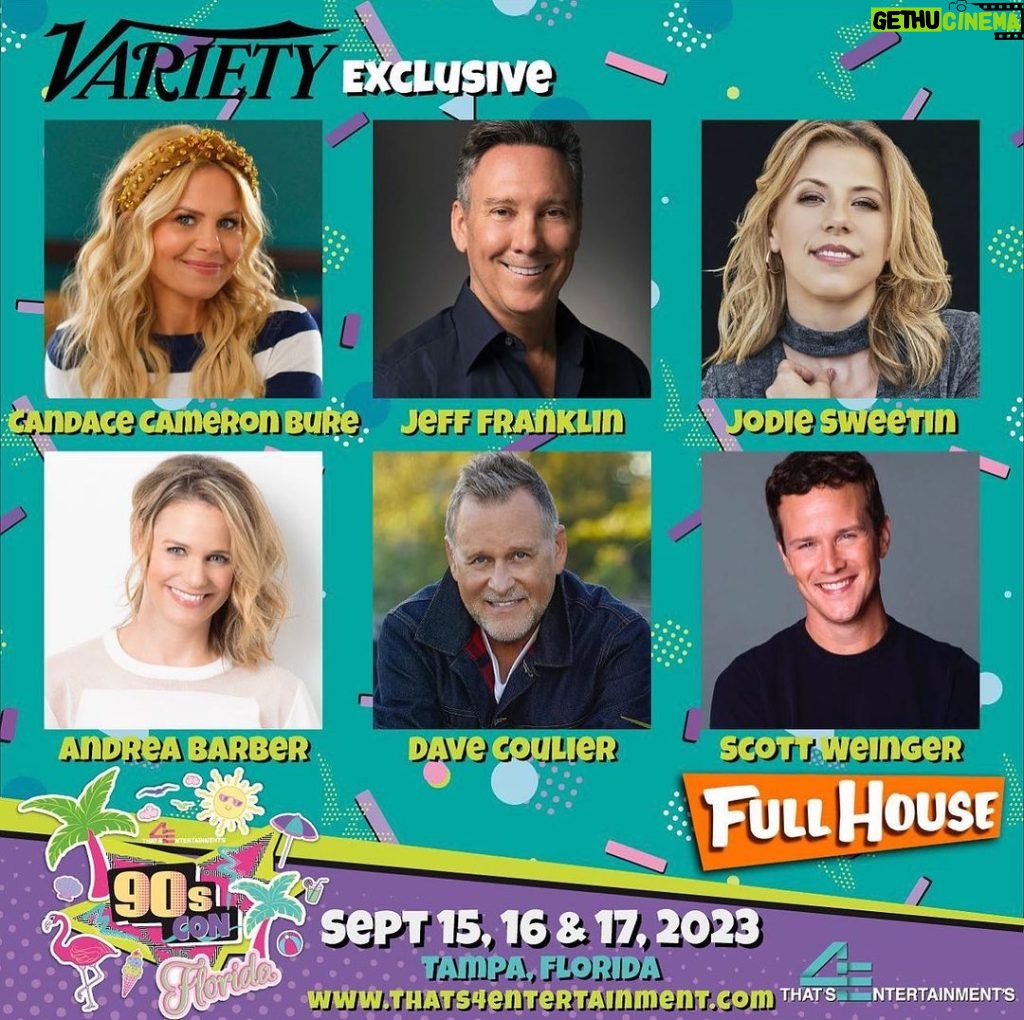 Candace Cameron-Bure Instagram - I’m not screaming, you’re screaming— ya right! I’m totally SCREAMING!! 🙌🏼 It’s going to be a Full House in Tampa FL September 15, 16, & 17, and with all of you joining it will be even FULLER 😉🫶🏼 Comment below if you plan to come & head to @thats4ent to get your tickets at the link in their bio!! #90scon