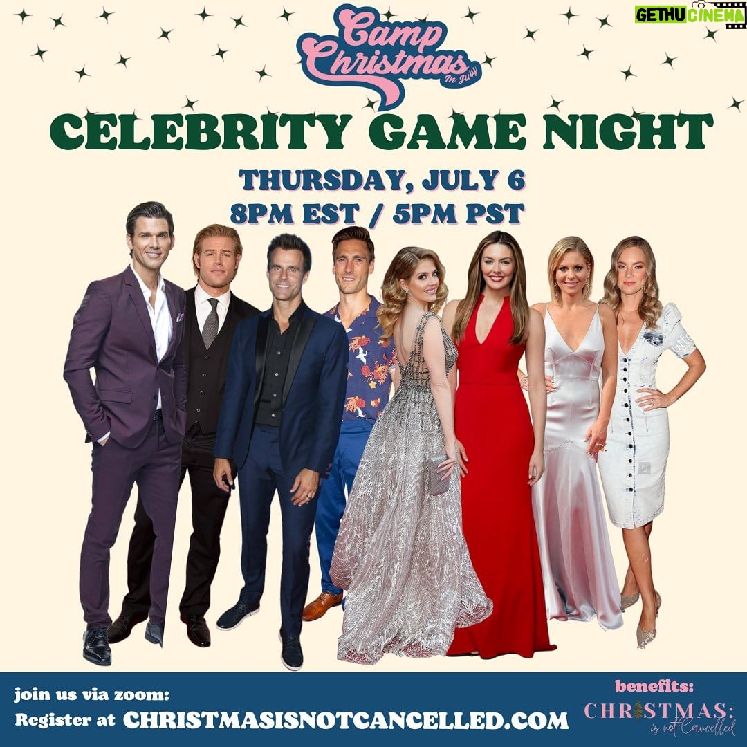 Candace Cameron-Bure Instagram - This week, I’m joining celebrity game night at Camp Christmas in July to help children in foster care! Join me by going to ChristmasIsNotCancelled.com and using my code CANDACEGIVES to get $10 off so you can join the fun, support the mission, and get entered to win incredible prizes!