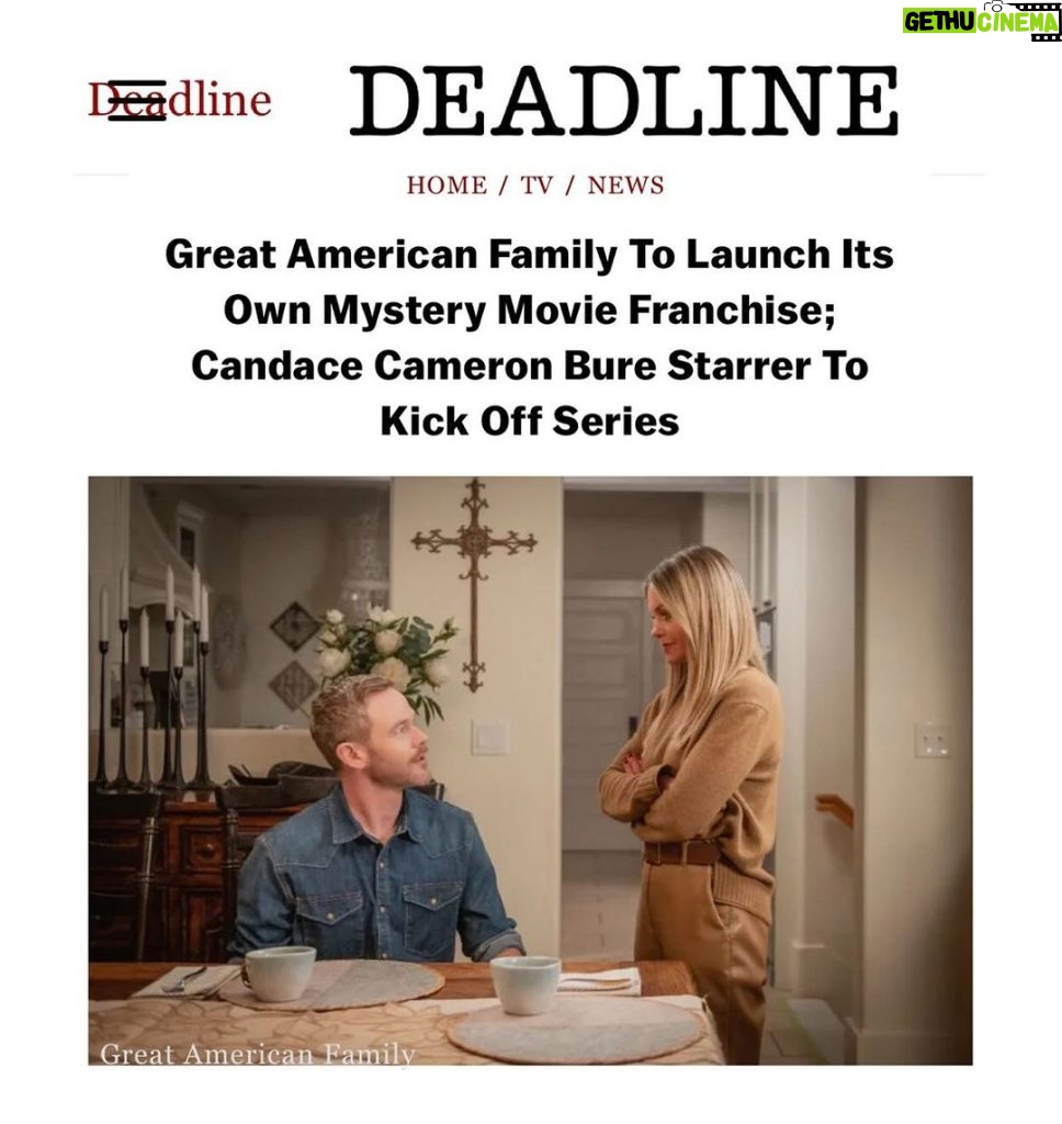 Candace Cameron-Bure Instagram - Mystery SOLVED! 😉🕵🏼‍♀️ #GreatAmericanMysteries are coming to @greatamericanfamily in 2024!! Catch #TheAinsleyMcGregorMysteries: A Case for the Winemaker this year starring @aaron_ashmore @robindunne and me— I can’t wait for you all to see it 🙌🏼 @deadline @lynette.rice