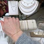 Candace Cameron-Bure Instagram - Got the sweetest permanent delicate gold bracelet today from @raine_calabasas ! My prayer over this bracelet is internal peace and rest. May I be reminded of God’s work in those areas of my life every time I look at it 🤍. Thank you Kari, it was so great to meet you guys! Would you wear permanent jewelry?