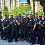 Candace Owens Instagram – The highlight of my day today.
To my men and women in blue: America loves you. Your badges are honorable—and for as long as God continues to bless me with a platform, I will continue to use my voice to lend support to you all. 
Thank you for risking your lives, every single day.

#BackTheBlue