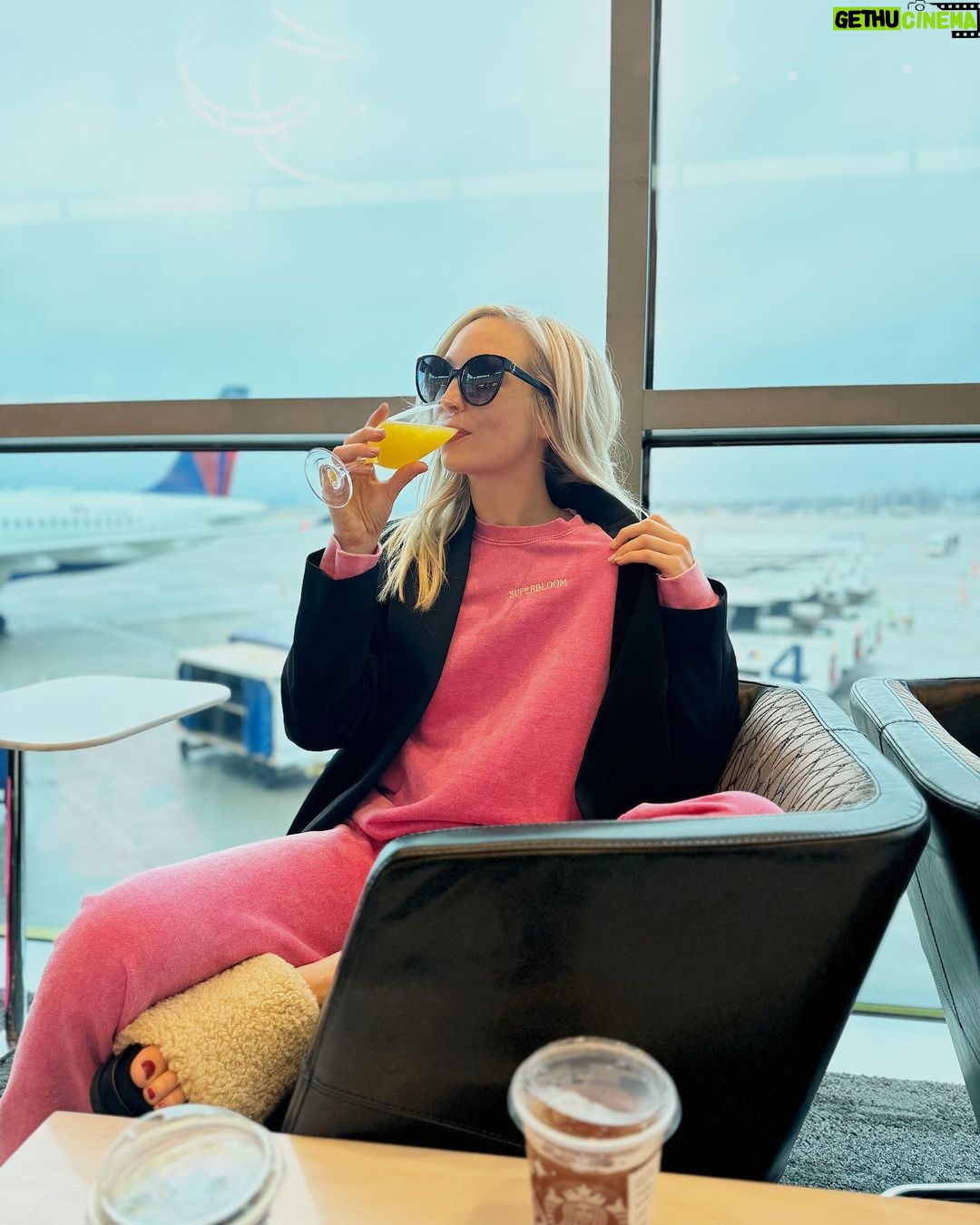 Candice King Instagram - @asuperbloompod Superbloom Suit LIVE now 🥂 perfect to wear for traveling, sipping mimosas, and while sitting on top of your overpacked suitcase trying with all your might to zip is closed ✌️ visit @merchbyblankclo x
