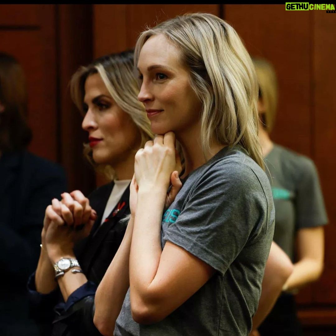 Candice King - 494.1K Likes - Thank you @march_fourth_ and @senatormartinheinrich for bringing together such an impactful roundtable conversation to discuss the Gas-Operated Semi-Automatic Firearms Exclusion Act (GOSAFE) Act. Thank you @our_aftermath_ for inviting me to sit down in conversation with Jansen Young and Garnell Whitfield. Jansen and Garnell, I’m in awe of your strength and ability to keep sharing your stories and remind us all that the pain for survivors of a mass shooting, and of the families who’ve lost loved ones to a mass shooting, doesn’t just move on when the news cycle moves on. Countless lives are changed forever. Thank you @kittybrandtner for welcoming me into the world of lobbying and for setting the space for discussion that welcomes facts, statistics, bipartisanship, and vulnerability. To the my fellow TN mommas ♥️ ( @melissajoanhart @marykjoyce @mbalexander ) your voices are powerful. Your stories are powerful. Your hearts are beautiful. I’m honored to have been in those rooms alongside you. I’ll see ya back at our state capitol 😉
My “why?” is simple. Hi. My name is Candice King. I live in Nashville Tn. I’m a mother who’s terrified for my children’s lives. I’m scared of that pit feeling I get on random days when I drop my kids off at their schools. I’m worried about what these active shooter drills are doing to the mental health of our kids. I’m terrified every time I see another headline about another school shooting. Another mass shooting. More lives lost. More lives changed forever. More days spent wondering, “At this rate, is it just a matter of time?”
I’m angry. So angry. Angry at the inaction of our elected officials. Prioritizing a political party over an epidemic. An epidemic that has become the #1 killer of our children in the United States of America.
We don’t have to live like this. I refuse to live like this. Please visit @march_fourth_ to learn about the GOSAFE Act and to learn how YOU can get involved 🇺🇸