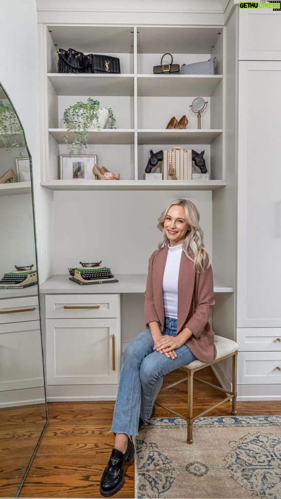 Candice King Instagram - Thank you @calclosetsnashville @caclosets @malochdesigns for the closet of my dreams and for making the design and install process so seamless ✨ my closet has quickly become my favorite room in my new house 👠 #CCcollab #californiaclosets