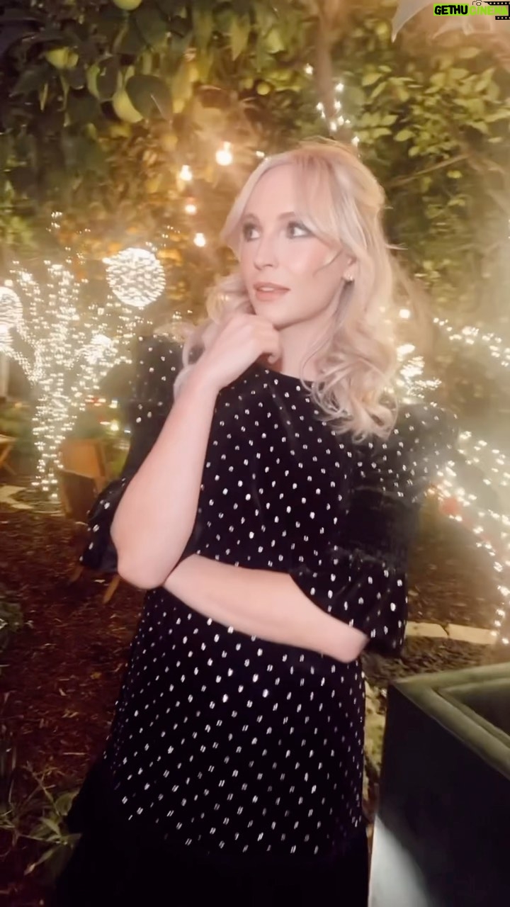 Candice King Instagram - Dear Santa, I can explain… ✨ glam by @ashleydonovan & @haileyadickeshair 🥂 tights by @saintsass & a dress repeat by my fave @thevampireswife ✨