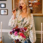 Candice King Instagram - Just slowly working my way to becoming Sports Illustrated Swimsuit cover model @marthastewart48 one flower arrangement at a time