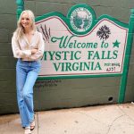Candice King Instagram - An alley that was once used for filming make outs and supernatural murders has become a place for making memories. This was my first time walking around Covington GA in many years. I don’t have all the words to describe what it’s like to see this town, that we spent years of our lives together filming in, bring Mystic Falls to life. Just many feelings of gratitude. #tvdforever