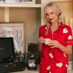 Candice King Instagram - Wait, doesn’t everyone have a record & espresso corner in their bedroom to start off their mornings? #ellalouisandespressoplease