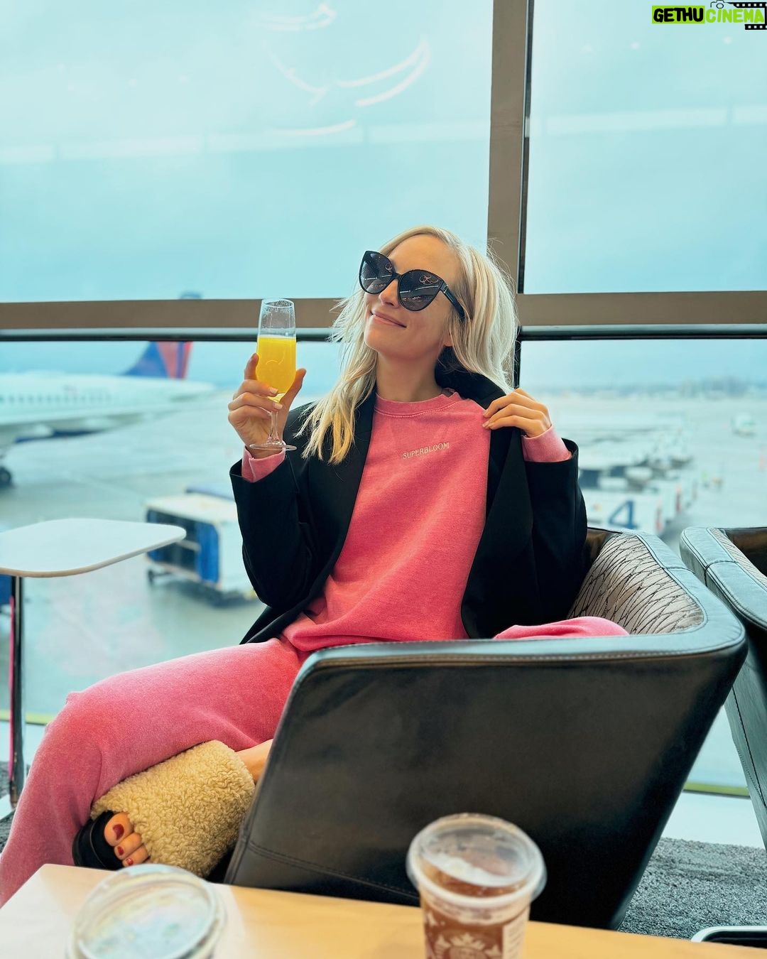 Candice King Instagram - @asuperbloompod Superbloom Suit LIVE now 🥂 perfect to wear for traveling, sipping mimosas, and while sitting on top of your overpacked suitcase trying with all your might to zip is closed ✌️ visit @merchbyblankclo x