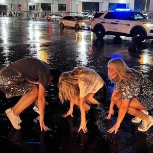Candice King Instagram - TSwift 📸 dump 🌧️ Will definitely go down in the books as an unforgettable night with @emilydsaylor & @wcweaver. A Four hour weather delay (and every canned cocktail we brought in our to go cooler… and then maybe some of the canned cocktails our driver surprised us with) later… and the show went on! So much running, so much dancing, and even more singing all in the warm spring midnight rain ☔️