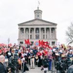 Candice King Instagram - Thank you to Tennesseans United for Gun Safety for inviting me to speak yesterday. It was powerful to see so many people show up from all over the state, united in our pleas for common sense gun reform. It was an honor to stand beside my fellow speakers…a Pastor, a child, a mother who lost her son to gun violence, a student, a survivor, and a Pediatric Doctor… all coming together for common sense gun reform. I began my speech by saying that the first time I’d ever been to any state Capitol Building was on March 30th, 2023. I often talk to people who want to get involved but don’t know how. Or people who are nervous because they don’t want to sound silly by asking questions. Who don’t know where to park by the Capitol Building. Or even what to do when you get there. A year ago I was one of those people. Luckily there are incredible community members who will have your back. Local organizations who will invite you in. Capitol security guards who will point you in the right direction if you’re lost. Fellow concerned citizens who will help you navigate the Capitol website so you can read up on, and understand, the bills that are being voted on. Sitting in the gallery of my state Capitol and watching my local elected officials vote on bills that would directly affect my community and my family has forever changed me. We all get involved when we can and how we can. Just remember your vote matters. Your voice matters. So use it. If you live here in Tennessee and want to know how you can participate and learn, follow @riseshinetn . ( 📸 Photo 1: @raydipietro 📸 Photo 2-7 & 9: @malloryholcomb ) Tennessee State Capitol