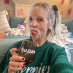 Candice King Instagram - What I hope to look like on Christmas morning vs. what I actually end up looking like 🥂 ♥️ That’s a wrap on Christmas 2023 ✌️