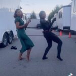 Candice Patton Instagram - Bat/Iris. The #crossover we knew we needed. 🥰 come back soon J. 💃🏽💃🏽 @javicia