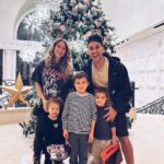 Carlos PenaVega Instagram – 🎄feliz navidad from our familia to yours!🎄 (pretending that the @fsorlando tree is ours for the season 🤣. Swipe to see our awesome boat Christmas!)