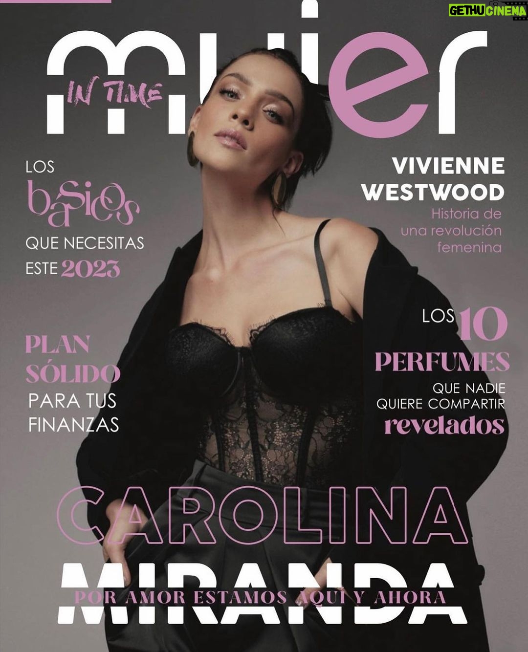 Carolina Miranda Instagram - Gracias por la portada @mujerintime que bello compartir!!! 🖤🔥💜🖤🔥💜